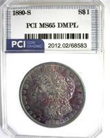 1880-S Morgan MS65 DMPL LISTS $1200