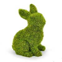 MicoSim Easter Bunny Decorations,Resin Moss Bunny