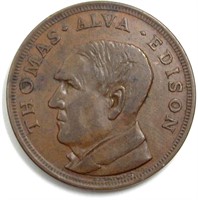 1913 Medal Thomas Alva Edison