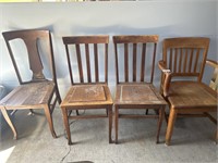 4 NON-MATCHING CHAIRS
