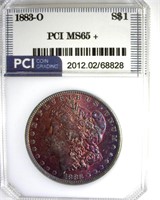 1883-O Morgan PCI MS65+ Beautiful Color
