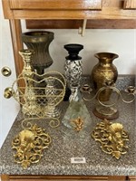 Metal Candle Holders, Vases, and More