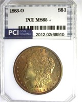 1883-O Morgan PCI MS65+ Wonderful Toning