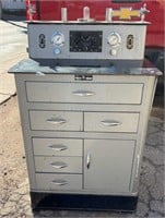 Vtg medical cabinet. Not tested 25x19x40in