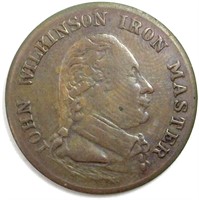 1790 Medal John Wilkenson Iron Master