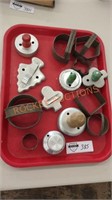 Vintage cookie cutter tray lot
