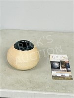 signed LoPinto pottery vase w/ brochure