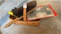 Small basket with miscellaneous craftsman tools,