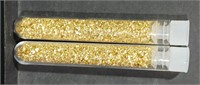 2 Vials of Gold Flakes Foil