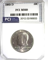 1983-D Kennedy MS68 LISTS $4500
