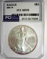 2006-W Silver Eagle PCI MS70
