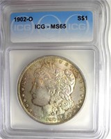 1902-O Morgan ICG MS65 Soft Toning