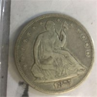 Rare US 1875S Half-Dollar
