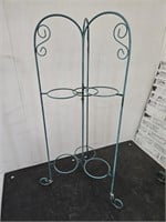 Wrought Iron 42' h Plant Stand folds for storage