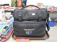 Nintendo 64 Soft Carry Case. Some Wear on Letters.