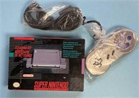Super Nintendo cleaning kit and controller