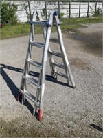 Werner Adjustable ladder up to about 20 ft