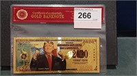 Gold Banknotes 2020 Trump