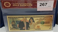 Gold Banknotes 100000000000000 Donald & Ivana