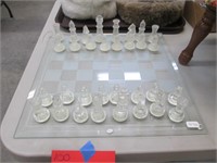 Glass Chess Set.
