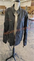 Extra large men's leather jacket