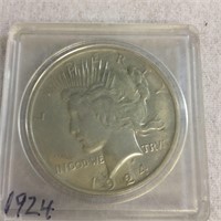 US 1924 Silver Peace Dollar