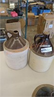 Pair of gallon stoneware jugs