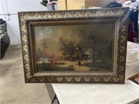 Old picture  in wood frame - unsure of artist