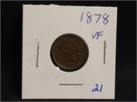 1878 Indian Head Penny