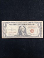 1935 A $1 Brown Seal Hawaii Silver Certificate