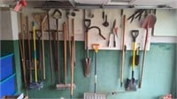 Tools on wall