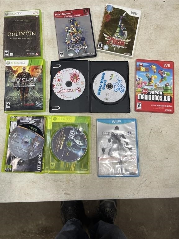 10 games - WiiU, Wii, Xbox 360, PS2, Xbox