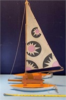 16x21in model sailboat. Good condition