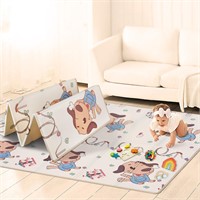 GZZ Baby Play Mat - Foldable and Waterproof, Perf