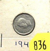 1947 Canadian Maple Leaf nickel