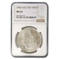 1900-O/CC Morgan Dollar MS-64 NGC (Top-100)