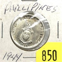 1944 Philippines 50 centavos