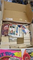 Large box vintage trading cards