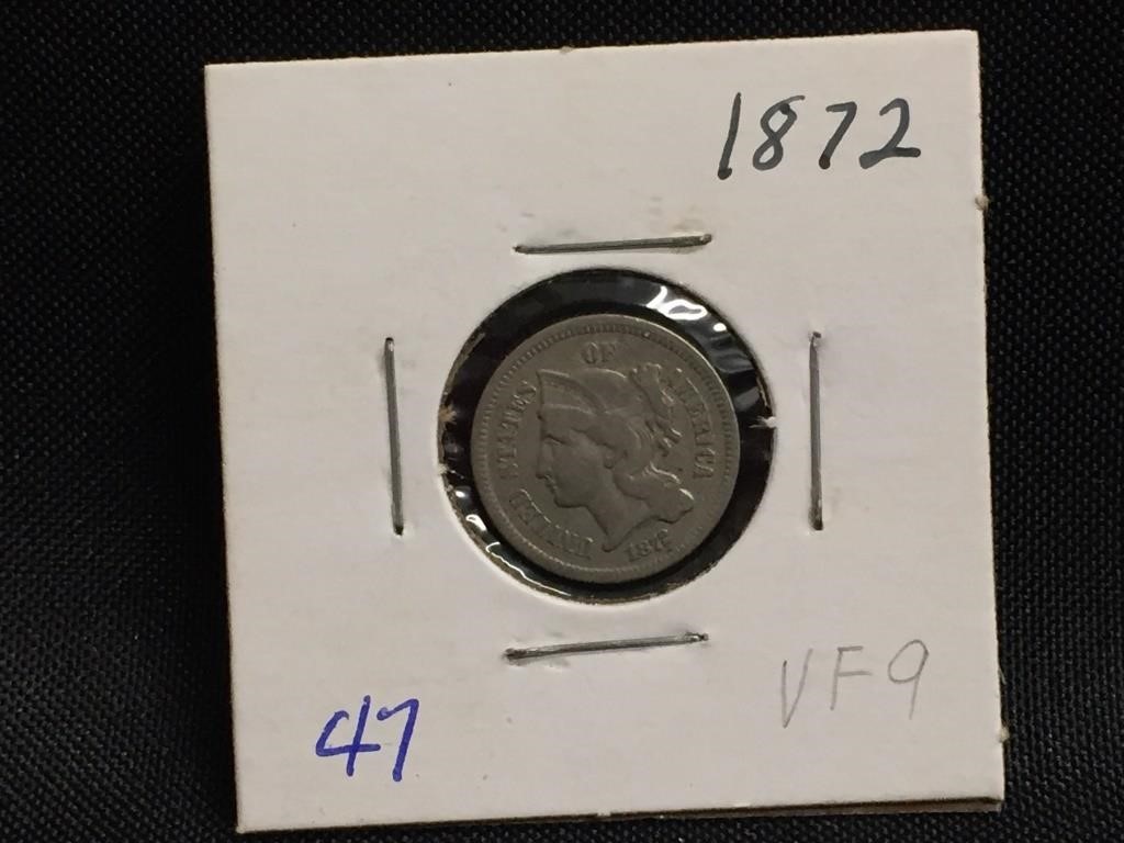 1872 3 Cent Nickel