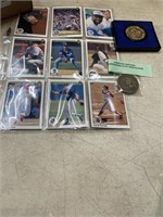 Commemorative coins and trading cards