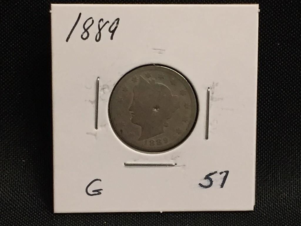1889 Liberty "V" Nickel