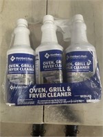 Oven grill and fryer cleaner