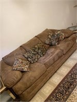 Couch and throw pillows