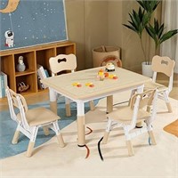 Toddler Table and Chair Set, Height Adjustable Kid