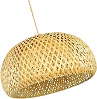 Yardenfun Bamboo Rattan Lampshade Lamp Shade Light
