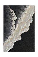 NANKAI Handcrafted Thick Texture Black and White