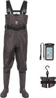 TideWe Bootfoot Chest Waders, Fishing Waders 2-Ply