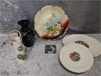 Vintage Plates & Vase Lot
