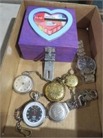 COLL OF POCKET WATCHES, WATCH & MISC.