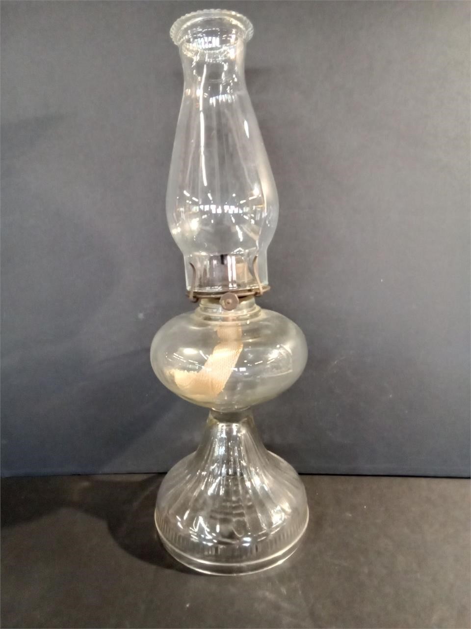 Vintage Clear Oil Lamp